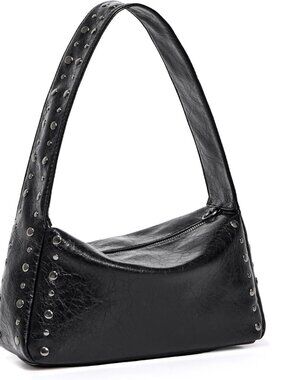 Studded Purses For Women Y2k Shoulder Bag Small Vegan Leather Handbag